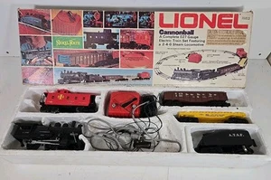 VINTAGE LIONEL CANNONBALL 027 Gauge MODEL TRAIN SET In Original Box No Track - Picture 1 of 23