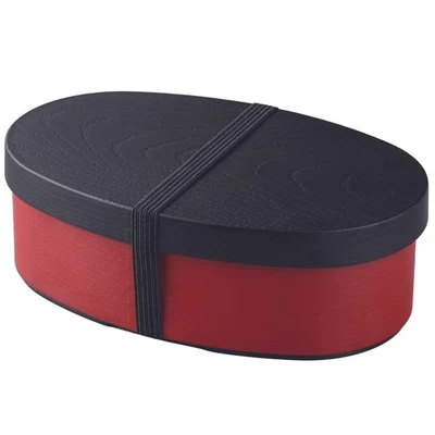 Kakusee Yamanaka Wappa-Style Bento Box 500ml Red Microwave Dishwasher Safe Japan - Image 1 of 4