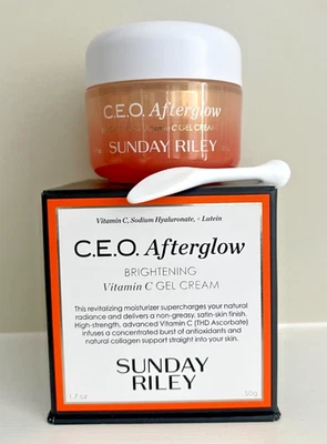 Sunday Riley C.E.O. Crema en gel iluminadora de vitamina C Afterglow 1,7 oz - nueva en caja Foto 1 de 4