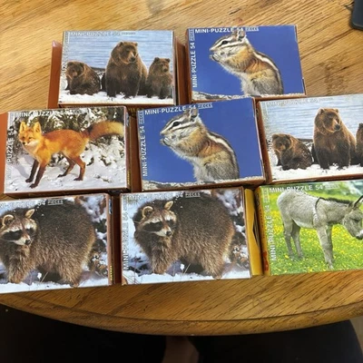 Juego De 8 Rompecabezas De Colección Fx Schmid Vida Silvestre, Cada 54 Piezas Puzzle Completo Nuevo Foto 1 de 3