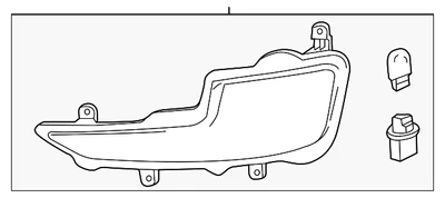 Lámpara de señal de giro delantera del lado del conductor GM 22810493 genuina Foto 1 de 4