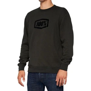 100% - Sudadera Pullover Cuello Redondo Avalancha - Negro Claro - S - Imagen 1 de 2