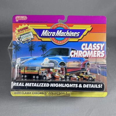 Micro Machines Classy Chromers 6400 Collection 5 Semi With Racers Chevy Blazer - Image 1 of 4