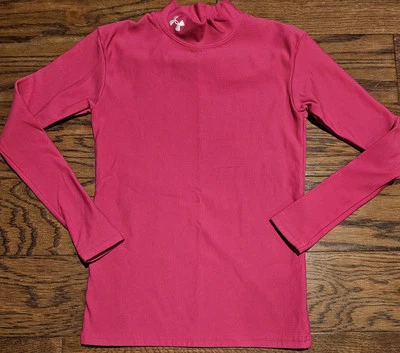 Camisa/top Under Armour rosa manga larga talla YXL para niñas jóvenes ¡EXCELENTE ESTADO USADO! Foto 1 de 4