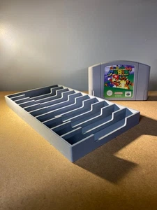 N64 Game Display Storage for 10 Nintendo 64 Cartridges - 10 Games - Picture 1 of 8