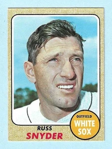 1968 Topps #504 Russ Snyder Chicago White Sox quasi nuovo SETBREAK COMPLETO - Foto 1 di 2