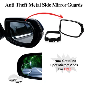 Anti-Theft Side Mirror Guards Fits OEM Honda CR-V 2007-2022 HR-V 2016-22 Mirror - Picture 1 of 7