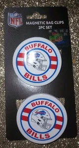 New Officually Licensed NFL Buffalo Bills Magnetic Bag Clips 2 Pc Set ❤️🏈💯 - Picture 1 of 1