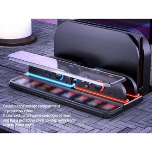 Base de charge pour Nintendo Switch 2 avec emplacements pour cartes de jeu et lu - Foto 1 di 9