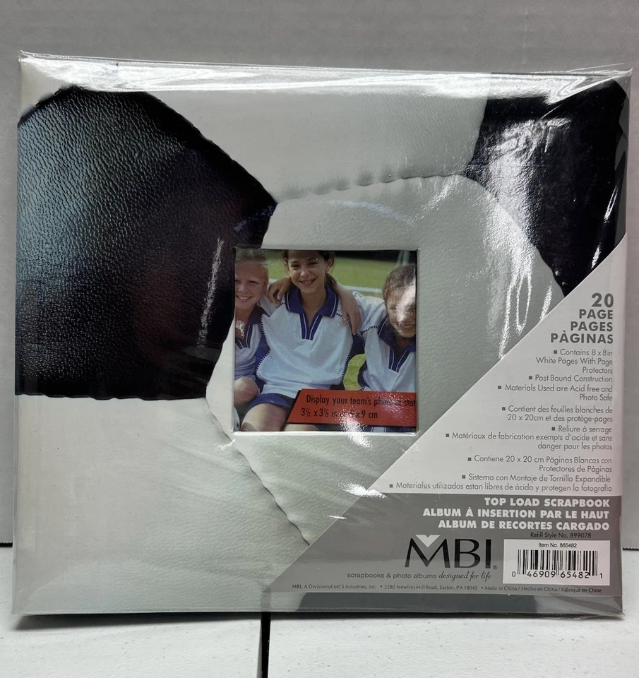 Álbum de fotos álbum de recortes de fútbol MBI 20 páginas 9,5" x 9" Foto 1 de 4