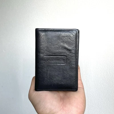 Cartera vintage Christian Dior plegable piel de becerro tarjetero negra España RARA Foto 1 de 4