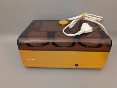 Privileg Joghurtgerät mit 6 Portionsgläsern Vintage Orange Joghurtbereiter  - Bild 1 von 3