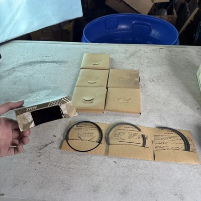 Nuevo de Lote Antiguo Trw Ramco Juego de Anillos de Pistón Chevrolet? SCTA Racing vintage de 6 cilindros Foto 1 de 4