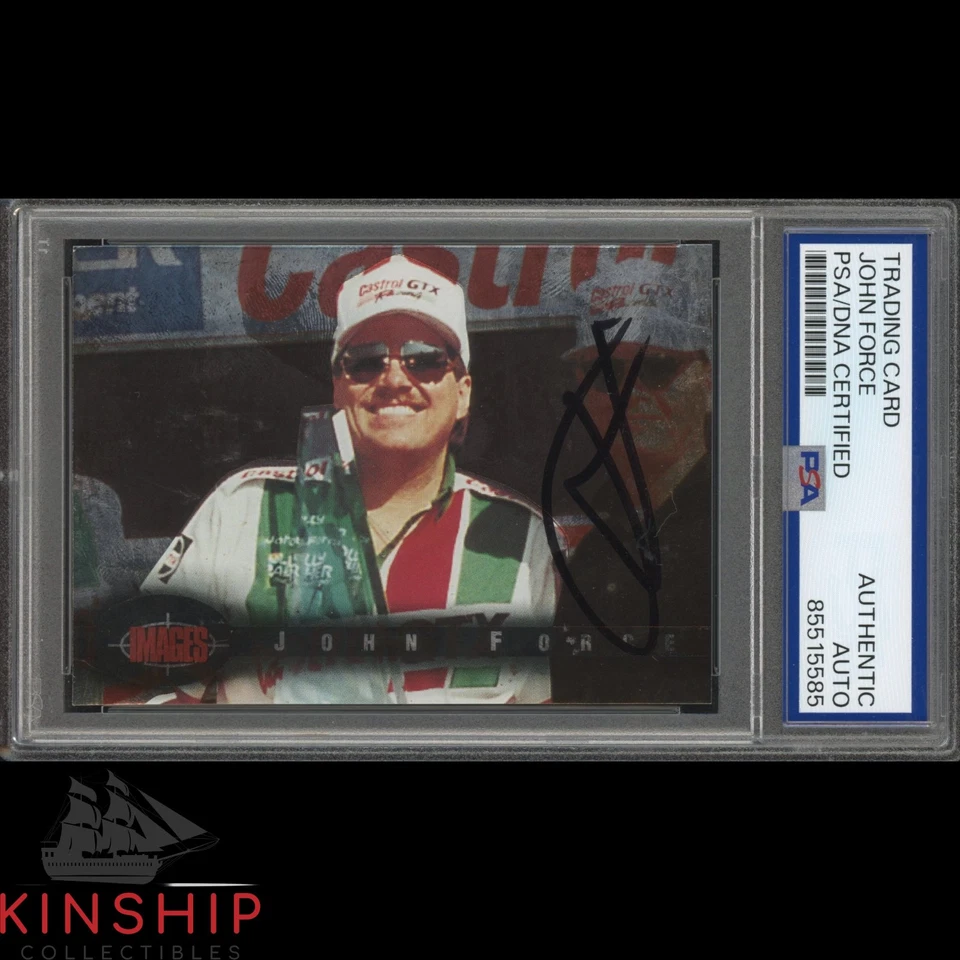 John Force signed 1995 Classic Card PSA DNA Slab NHRA Racing Auto C4608 - Image 1 of 1