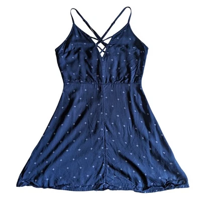 Top túnica RVCA azul marino, correas, cintura alta, talla XS Foto 1 de 4