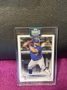 Alejandro Kirk 2024 Topps Archives Signature Series On Card Auto /70 Blue Jays - Picture 1 of 4