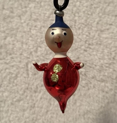 Vintage Glass Boy De Carlini Christmas Ornament 3.75” - Image 1 of 4