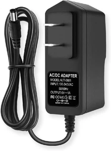 Fuente de alimentación 6V CC 1A adaptador de CA universal, adaptador 100-240V 50/60Hz a 6 voltios  - Imagen 1 de 12