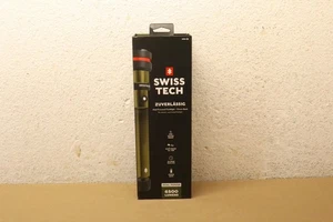 Linterna LED Swiss Tech, 6500 Lúmenes, Recargable, Doble Alimentación AA USB, Carga - Imagen 1 de 8