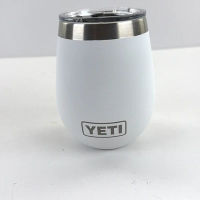 YETI 10 oz. Vaso de vino blanco con tapa y deslizador magnético - Logo - Nuevo Foto 1 de 4