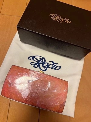 Bolso de Mano Rocío Bolso sin asas Caja Cartera con Caja en Rosa Raro Nuevo sin Etiquetas ¡Envío desde Japón!! Foto 1 de 2