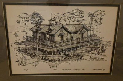 Dibujo arquitectónico Safford House II Tarpon Springs '96 por Edward C. Hoffman Foto 1 de 4