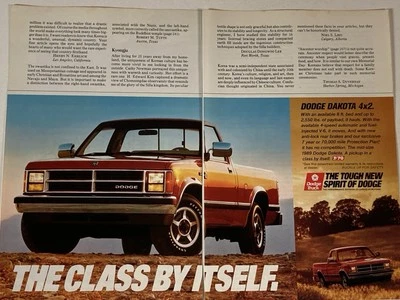 Camión Dodge Dakota 1989 4 x 2 clase de anuncio impreso de dos páginas por sí mismo Foto 1 de 3
