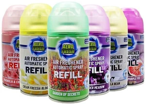 5 PACK, AERO FRESH AUTOMATIC SPRAY REFILLS 250ML AIR FRESHNER SELECT SCENTS - Picture 1 of 48