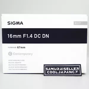 Sigma AF 16mm F1.4 DC DN Contemporary Lens for Sony Wide Angle Mirrorless NEW - Picture 1 of 8