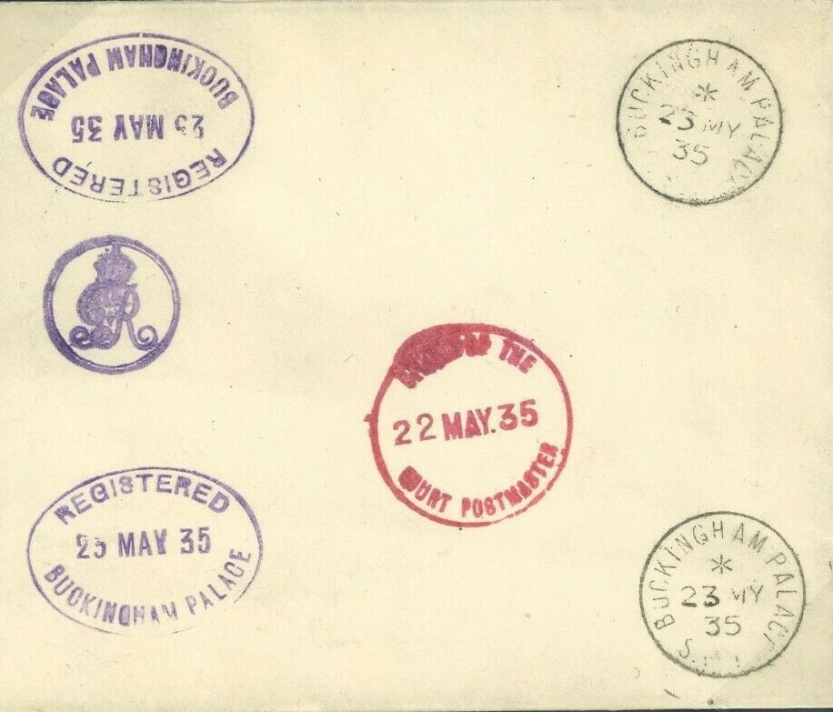 GB GPO OFFICIAL Card RARE ROYALTY POSTMARKS 1935 KGV {samwells-covers}R276d - Image 1 of 4