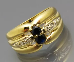 REIF-DESIGN - ELEGANTETR SAFIR DIAMANT RING - 333 GOLD - Bild 1 von 4