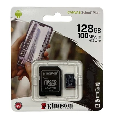 Kingston Canvas Select Plus 128GB Class 10 - SDXC Memory Card - (SDCS2/128GB) - Image 1 of 2
