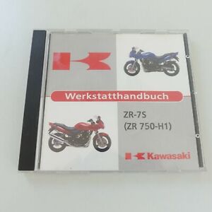 Kawasaki ZR 7S ZR 750 H1 Werkstatthandbuch Reparaturanleitung Handbuch CD A9133