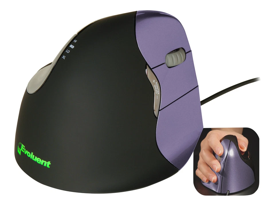 Evoluent VerticalMouse 4 Small Maus optisch 6 Taste(n)