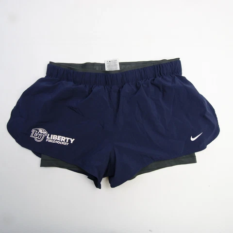 Liberty Flames Nike Running Short Women's Navy/Dark Gray Used Cover