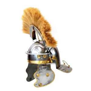 Roman Imperial Italic Centurion Helmet Brown Crest Collectibles LARP - Picture 1 of 3