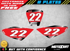 Gráficos de matrícula personalizados para Honda CRF 80 2004 - 2010 - Imagen 1 de 4