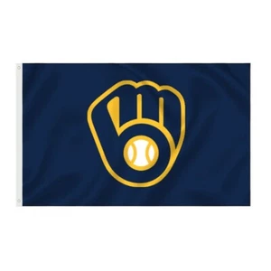 BANDERA/BANDERA MILWAUKEE BREWERS 3'X5' ENVÍO RÁPIDO GRATUITO - Imagen 1 de 1