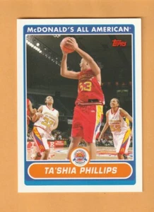 Ta'Shia Phillips 2007 Topps McDonald's All-American Xavier Musketeers 4C - Imagen 1 de 2
