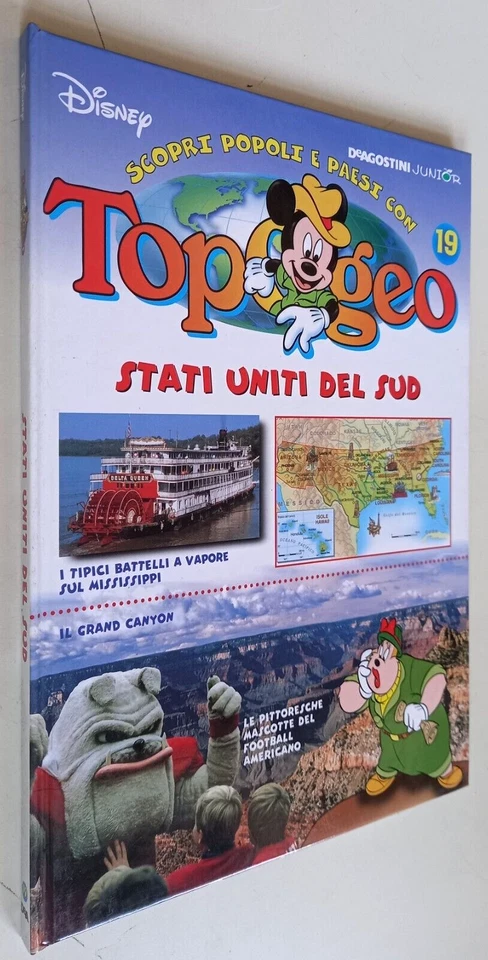 Scopri popoli e paesi con TOPO GEO N. 19 -Disney- STATI UNITI SUD -De Agostini - Immagine 1 di 1