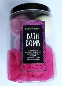 Body and Earth Bath Bombs with Body Scrub 6 individual Assorted Fragrances New - Picture 1 of 7