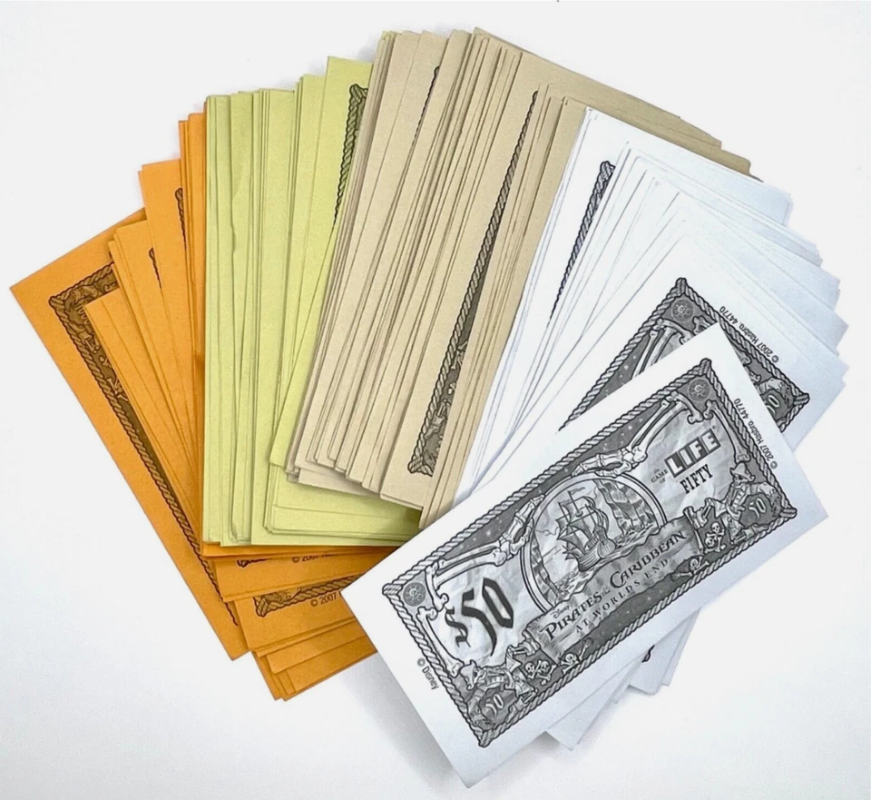 The Game of Life Pirates of the Caribbean Board Game Replacement Money 2007 - Image 1 of 1