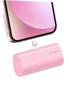 Small Portable Charger 5000mAh, Ultra-Compact 20W PD Fast Charging Power Pink - Picture 1 of 7