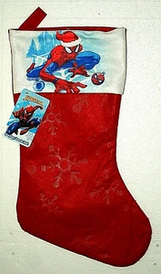 Marvel Comics Spider-Man Red Christmas Holiday Stocking Nuevas Etiquetas NOS - Imagen 1 de 2