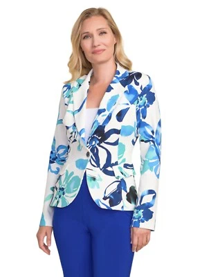 Blazer Joseph Ribkoff Estilo 212206 Talla UK10 Vainilla/Multi Precio Original £236 Foto 1 de 4