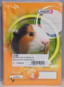 Landré 5 x Schul-Heft 32 Blatt Lineatur 4, liniert ohne Rand, A5, NEU - Bild 1 von 1