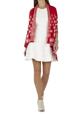 NUEVO BCBGMAXAZRIA CAMIA JACQUARD CARDI WRAP JVZ4H874/B521A TALLA XS/S Foto 1 de 4