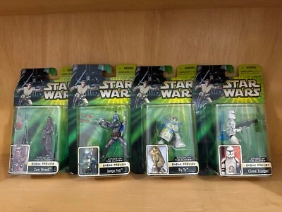 Figuras de vista previa de Star Wars Attack of the Clones - Jango Fett R3 Zam Wesell Foto 1 de 4
