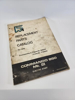 Norton Triumph Replacement Parts Catalog for 1975 Commando 850 Mk.III - Image 1 of 4