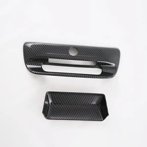Carbon fiber For Dodge RAM 2019-2024 Rear Trunk Lid Door Handle Cover Trim - Picture 1 of 4